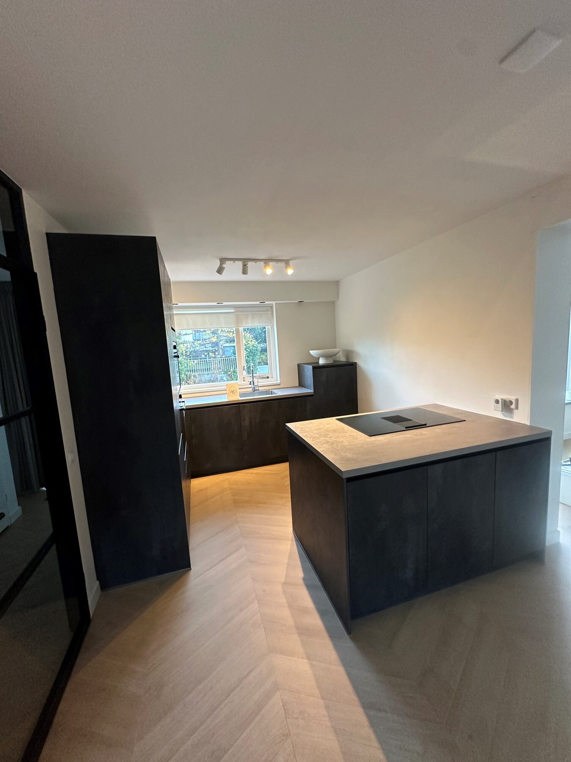 Keuken voor het wrappen - oude houtlook